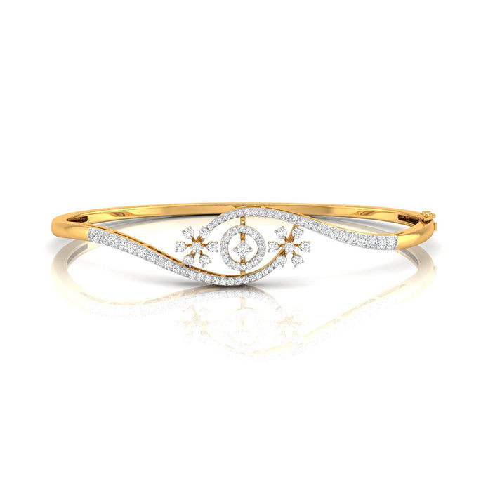 0.82Ct Prong Lab-Grown Diamond Gold Bracelet