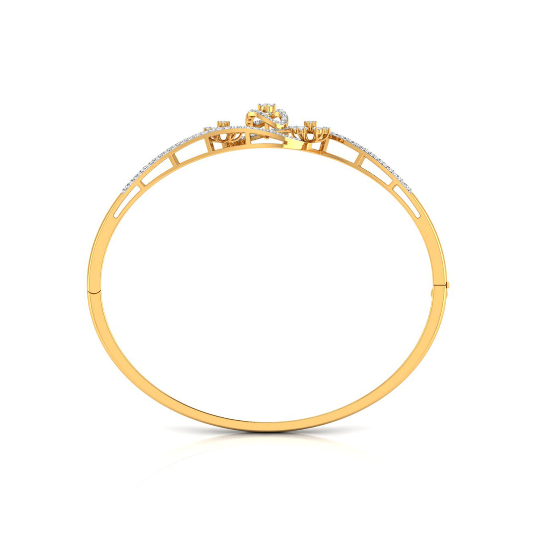 0.82Ct Prong Lab-Grown Diamond Gold Bracelet