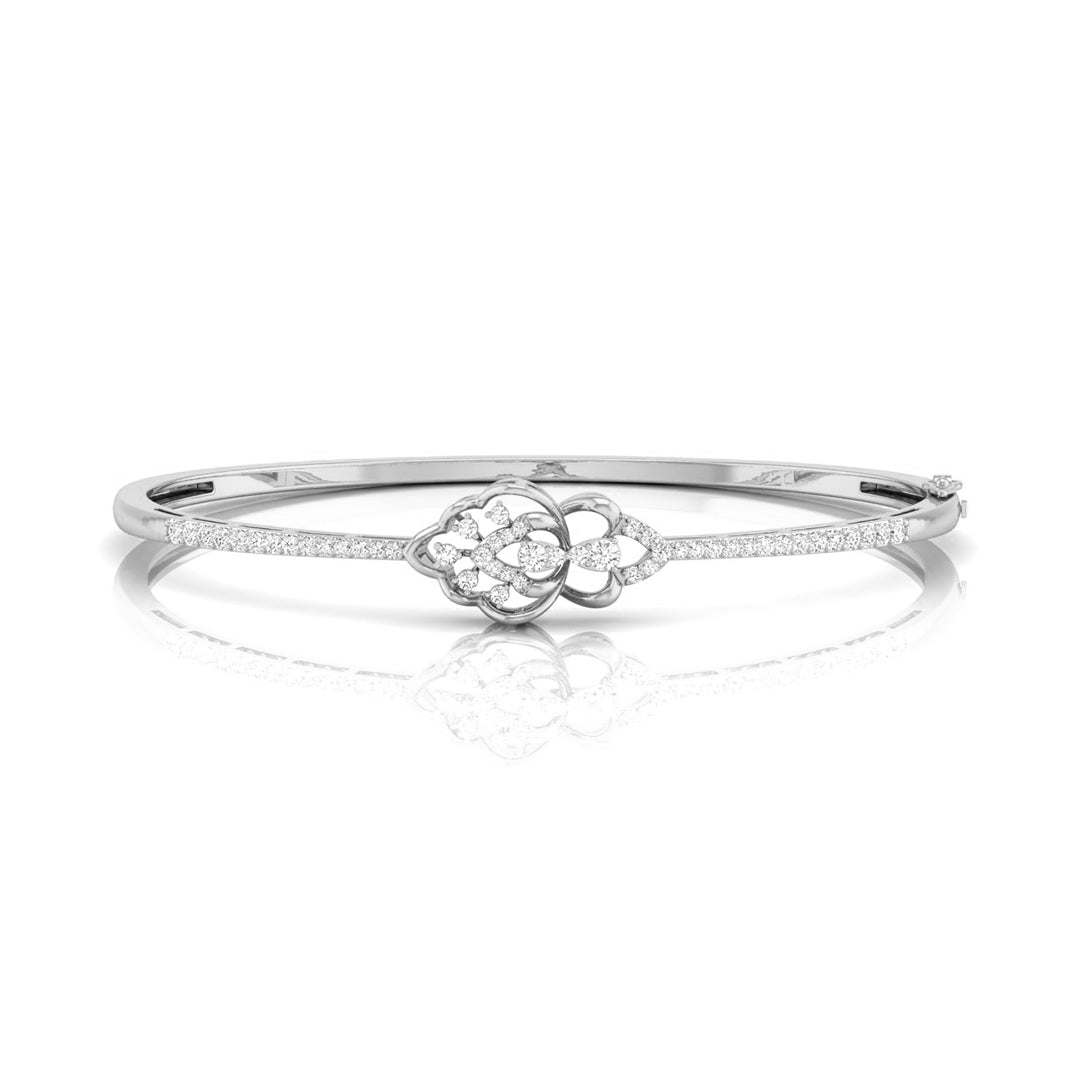 0.51Ct Pear Two Stone Lab-Grown Diamond Gold Bracelet