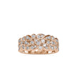 bezel half eternity lab-grown diamond ring in rose gold