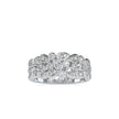 bezel half eternity lab-grown diamond ring in white gold