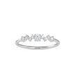 cluster style diamond ring in white gold