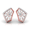 0.35Ct Floral Cluster Lab-Grown Diamond Gold Stud Earrings