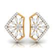 0.35Ct Floral Cluster Lab-Grown Diamond Gold Stud Earrings