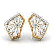 0.35Ct Floral Cluster Lab-Grown Diamond Gold Stud Earrings
