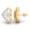0.35Ct Floral Cluster Lab-Grown Diamond Gold Stud Earrings