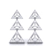 0.46Ct Round Lab-Grown Diamond Gold Dangellers Earrings