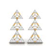 0.46Ct Round Lab-Grown Diamond Gold Dangellers Earrings