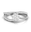 0.32Ct Intertwined Round Cut Cluster Lab-Grown Diamond Ring