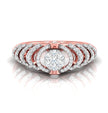 0.54Ct Round Cluster Multi-Layer Halo Lab-Grown Diamond Ring