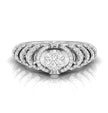 0.54Ct Round Cluster Multi-Layer Halo Lab-Grown Diamond Ring