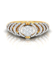 0.54Ct Round Cluster Multi-Layer Halo Lab-Grown Diamond Ring