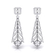 0.77Ct Round Lab-Grown Diamond Gold Dangellers Earrings