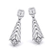 0.77Ct Round Lab-Grown Diamond Gold Dangellers Earrings