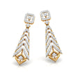 0.77Ct Round Lab-Grown Diamond Gold Dangellers Earrings