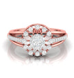 0.34Ct Floral Style Round Cut Cluster Lab-Grown Diamond Ring
