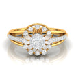 0.34Ct Floral Style Round Cut Cluster Lab-Grown Diamond Ring