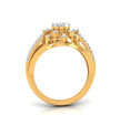 0.34Ct Floral Style Round Cut Cluster Lab-Grown Diamond Ring