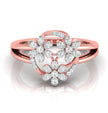 0.25Ct Floral Bouquet Round Cut Lab-Grown Diamond Ring