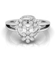 0.25Ct Floral Bouquet Round Cut Lab-Grown Diamond Ring