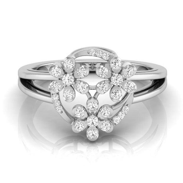 0.25Ct Floral Bouquet Round Cut Lab-Grown Diamond Ring