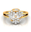 0.25Ct Floral Bouquet Round Cut Lab-Grown Diamond Ring