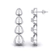 0.78Ct Round Lab-Grown Diamond Gold Dangellers Earrings
