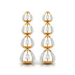 0.78Ct Round Lab-Grown Diamond Gold Dangellers Earrings
