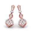 0.45Ct Round Lab-Grown Diamond Gold Dangellers Earrings