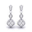 0.45Ct Round Lab-Grown Diamond Gold Dangellers Earrings