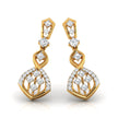 0.45Ct Round Lab-Grown Diamond Gold Dangellers Earrings