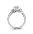 0.28Ct Cluster With Halo Lab-Grown Diamond Gold Ring