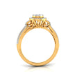 0.28Ct Cluster With Halo Lab-Grown Diamond Gold Ring
