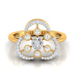 0.25Ct Halo Cocktail Lab-Grown Diamond Gold Ring