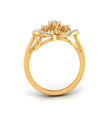 0.25Ct Halo Cocktail Lab-Grown Diamond Gold Ring