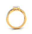 0.30Ct Round Cluster Lab-Grown Diamond Twisted Ring