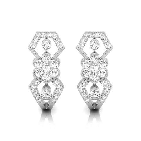 0.31Ct Round Lab-Grown Diamond Gold Dangellers Earrings
