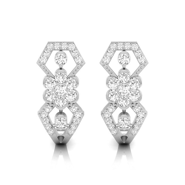 0.31Ct Round Lab-Grown Diamond Gold Dangellers Earrings