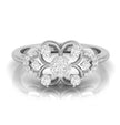 0.25Ct Round Cluster Lab-Grown Diamond Gold Ring