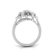 0.25Ct Round Cluster Lab-Grown Diamond Gold Ring