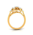 0.25Ct Round Cluster Lab-Grown Diamond Gold Ring
