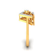 0.16Ct Double Triangle Shape Lab-Grown Diamond Gold Ring