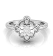 0.12Ct Floral Round Cut Cluster Lab-Grown Diamond Ring