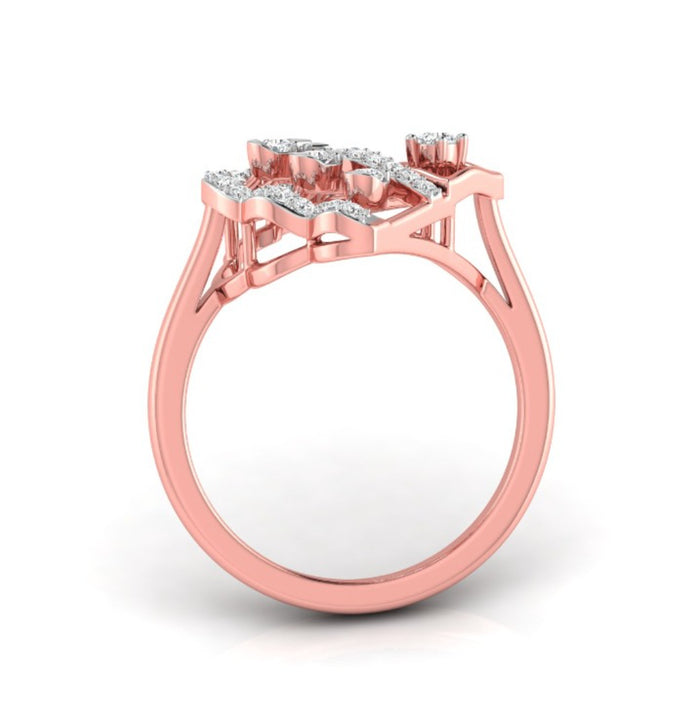 0.23Ct Round Prong Set Lab-Grown Diamond Gold Ring