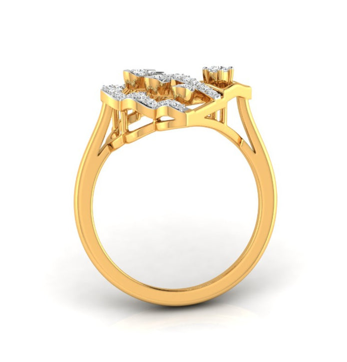 0.23Ct Round Prong Set Lab-Grown Diamond Gold Ring