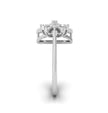 0.17Ct Geometric Floral Lab-Grown Diamond Gold Ring