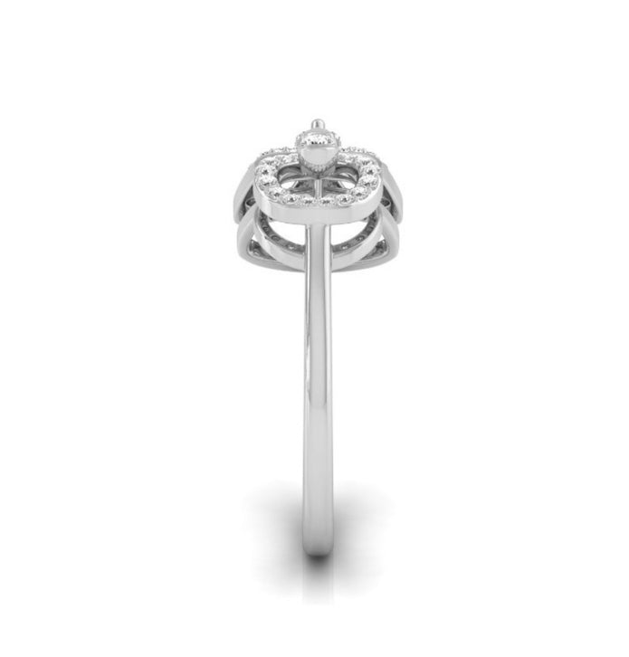 0.20Ct Triangle Teardrop Shape Lab-Grown Diamond Gold Ring