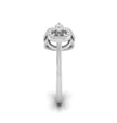 0.20Ct Triangle Teardrop Shape Lab-Grown Diamond Gold Ring