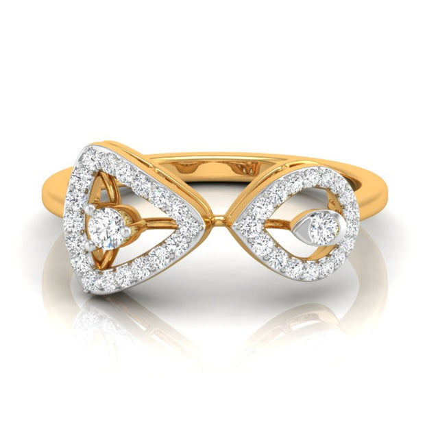 0.20Ct Triangle Teardrop Shape Lab-Grown Diamond Gold Ring