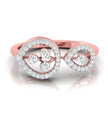 0.22Ct Two Teardrop Style Lab-Grown Diamond Gold Ring